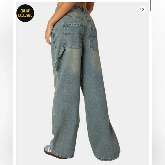 Edikted Low Rise Carpenter Jeans - Picture 2 of 6